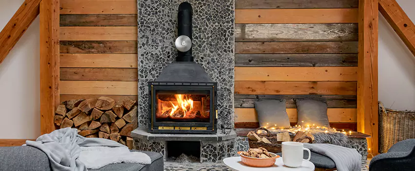 Thelin Hearth Products Direct Vent Gas Stove Fireplace Inspection in Darien, Connecticut